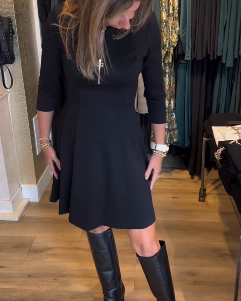 Irene | Effen elegante jurk met ritssluiting