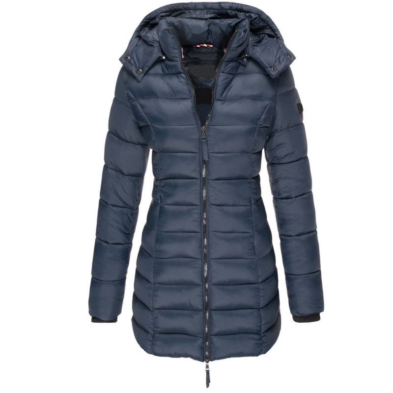 Beau | Donsjas met capuchon en ritssluiting