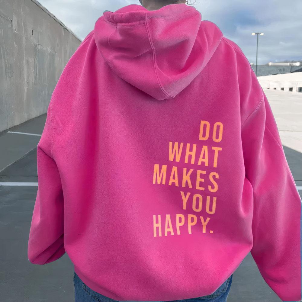 Happy | Printed hoodie